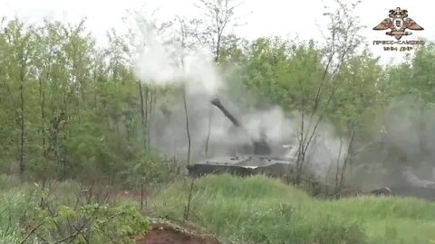 Artillerymen Of The 100th Brigade Of The DPR Destroys Ukrainian Fortifications Near Donetsk