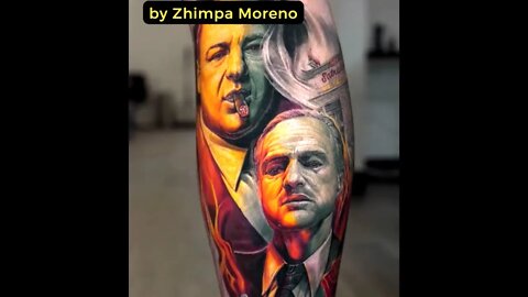 Beautiful tattoo by Zhimpa Moreno #shorts #tattoos #inked #youtubeshorts