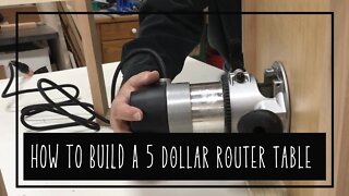 5 Dollar Router Table