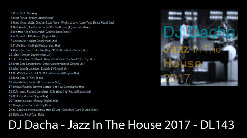 DJ Dacha - Jazz In The House 2017 - DL143