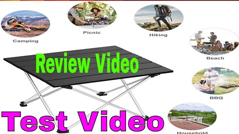 Aluminum Folding Camping Table Unboxing Test And Review Its Very Portable For in-door & out-door use