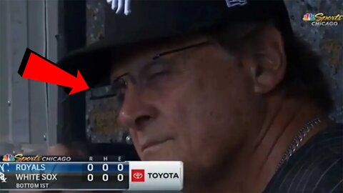 EMBARRASSING! White Sox Manager Tony La Russa CAUGHT Sleeping In The DUGOUT!