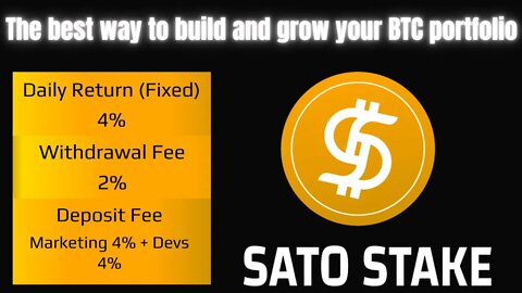 Sato Stake Review | Earn Fixed 4% BTC Daily | George Stamp APPROVED