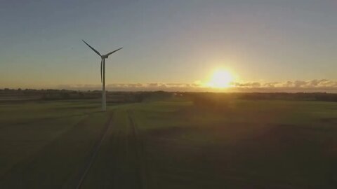 Wind Energy Windmill Drone View Free stock footage Free HD Videos no copyright