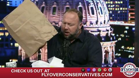Watch this viral clip of Alex Jones trolling the Left, taking IVERMECTIN LIVE ON AIR!!
