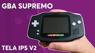 EU MODIFIQUEI UM GAME BOY COM TELA IPS V2 COM CUSTOM SHELL