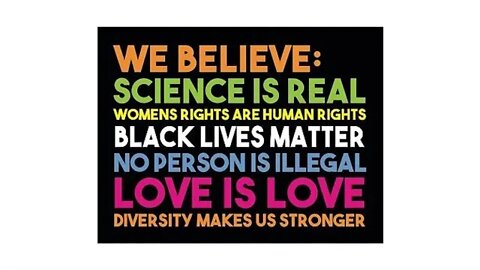 "We Believe In Science"