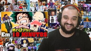 (REACT) Boku no Hero em 10 MINUTOS - @TsukiUraya