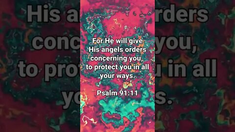 Protected By Angels! * Psalm 91:11 * Bible Memory Verses