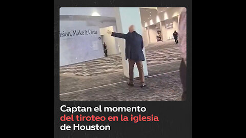 Captan el momento del tiroteo en la megaiglesia de Houston