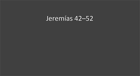 Jeremias 42-52