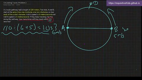 Circulating Tracks: Problem 2