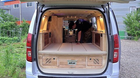 Used van comfortable camper manufacturing process