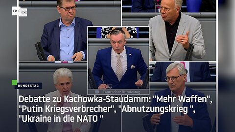 Debatte zu Kachowka-Staudamm: "Mehr Waffen", "Putin Kriegsverbrecher", "Ukraine in die NATO "
