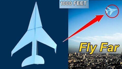 How to make a Paper Airplane that flies For 1000_Feet | Paper airplane 1000 feet