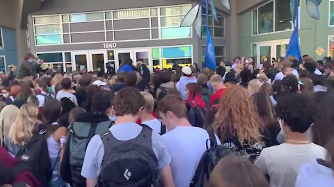 "Step down Tay!": Hundreds of students call on DPS board member Tay Anderson to resign