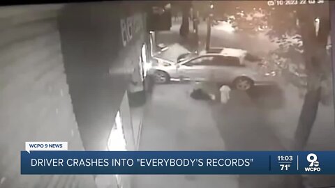 WATCH: Surveillance video of car crashing into Cincinnati store