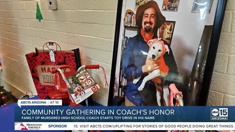 Family of murdered high school coach starts toy drive in his name