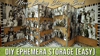 DIY Ephemera Storage | Never Ending Storage Book [EASY Tutorial]