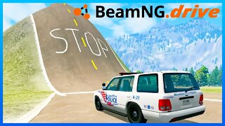 BRUTAL ACCIDENTS, Cars vs Giant Bulge, Police Chases #328 – BeamNG Drive Crashes