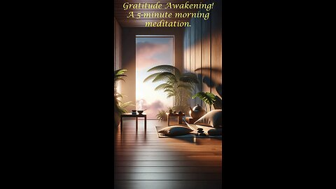 Gratitude Awakening - 5 Minute Morning Meditation. #meditation #mindfulness #inspiration