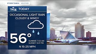 Southeast Wisconsin weather: Cloudy and windy Friday with occasional light rain