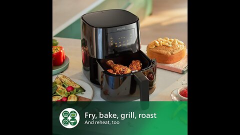 Air Fryer Essential Compact with Rapid Air Technology, 13-in-1 Cooking to Fry, Bake, Grill, Roast