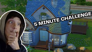 INSANE 5 MINUTE BUILD CHALLENGE IN SIMS 4!! | The Sims 4!