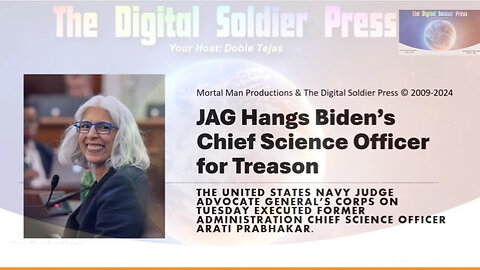 JAG Hanged Biden's Chief Science Officer for Treason at GITMO.