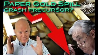 'Paper' Gold Spill, precursor to FED induced downturn and multiple Risk on market crashes