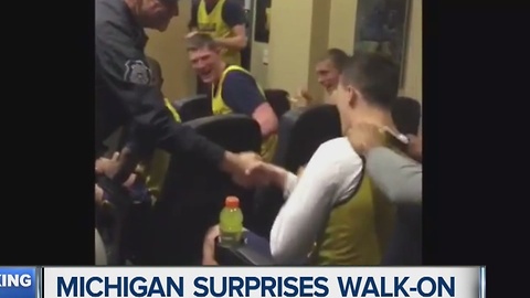 Michigan basketball team scares walk-on Andrew Dakich, then awards him scholarship