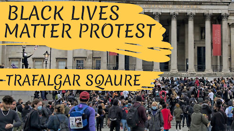 BLM PROTEST TRAFALGAR SQUARE - LONDON, ENGLAND - 12TH JUNE 2020