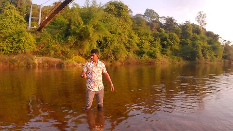 Enjoying in Rivar Water | Sringeri |