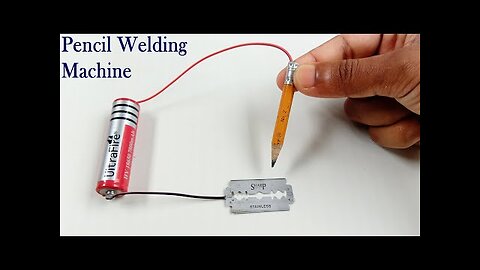 How To Make Simple Pencil Welding Machine At Home With Blade