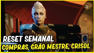 DESTINY 2 │ RESET SEMANAL: COMPRAS, GRÃO MESTRE, CRISOL E MAIS...05/10/2021