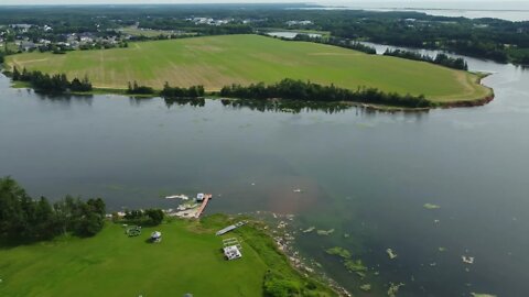Drone View of Briarwood Cottages, Alberton PEI
