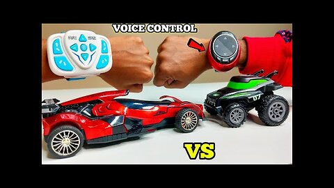 Voice Control F1 RC Car Vs Intelligent Watch Control Mini Stunt RC car