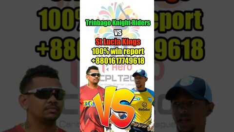 CPL 2022 , St Lucia Kings vs Trinbago Knight Riders win match report , cpl match prediction