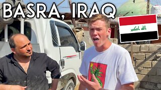 First Impressions of BASRA, IRAQ Travel Vlog أمريكي يزور البصرة في العراق