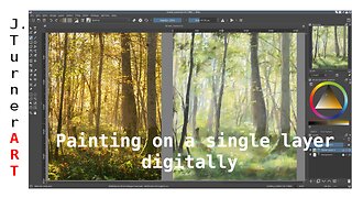Painting on a Single Layer Digitally
