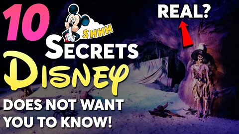 10 Secrets Disney Doesn't Want You To Know! (MINDBLOWING!)
