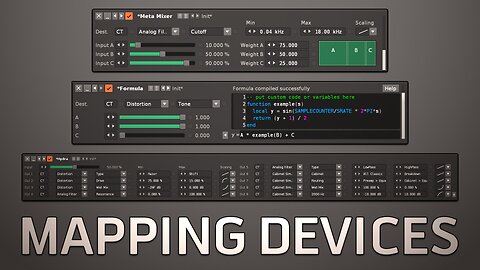 Mapping Devices - Hydra, Meta Mixer & Formula