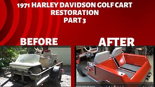 1971 Harley Davidson golf cart restoration part 3