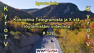 Kokoelma Telegramista ja Xstä löytämistäni videoista #32 (suomennettu)