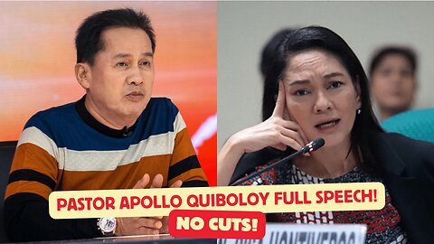 Pastor Apollo Quiboloy Full Speech NO CUTS! Nanganganib ang buhay!