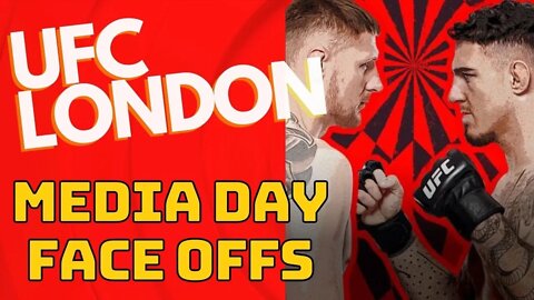 UFC London - Volkov vs Aspinall - Media day Face off.