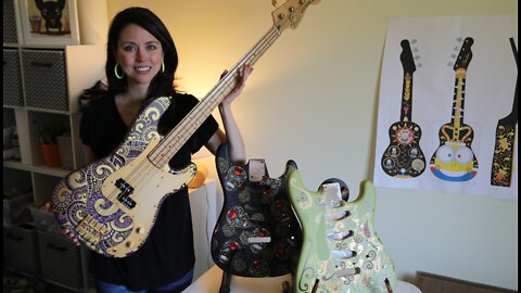 Germantown artist doesn't paint canvases, Sarah Gallenberger paints guitars