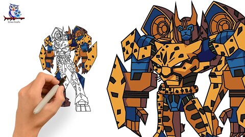 How to Draw Cheetor Transformers - Beast Wars Universe