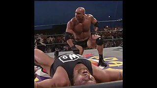 wcw goldberg destroys the giant with the spear and jackhammer #wcw #wcwthunder #wcwmondaynitro