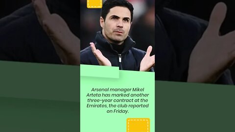 Mikel Arteta signs new three year Arsenal contract; Jonas Eidevall pens new arrangement #shorts